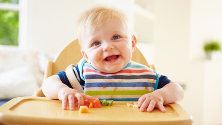 Baby in high chair