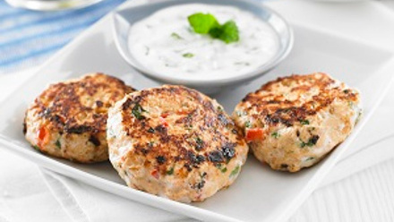 Mini Thai Salmon Fishcakes with Minty Yoghurt Dip.jpg