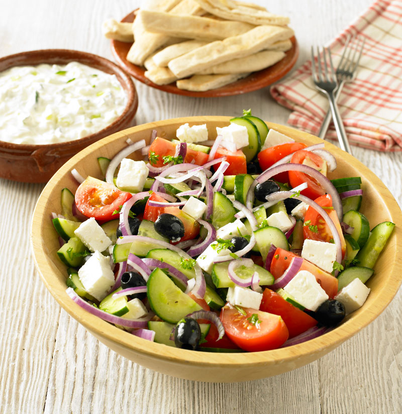 LGC169 Easy Greek Salad, Pitta Breads and Tzatziki.jpg