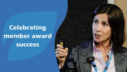 Ione Ashurst CAHPO gold excellence award.png