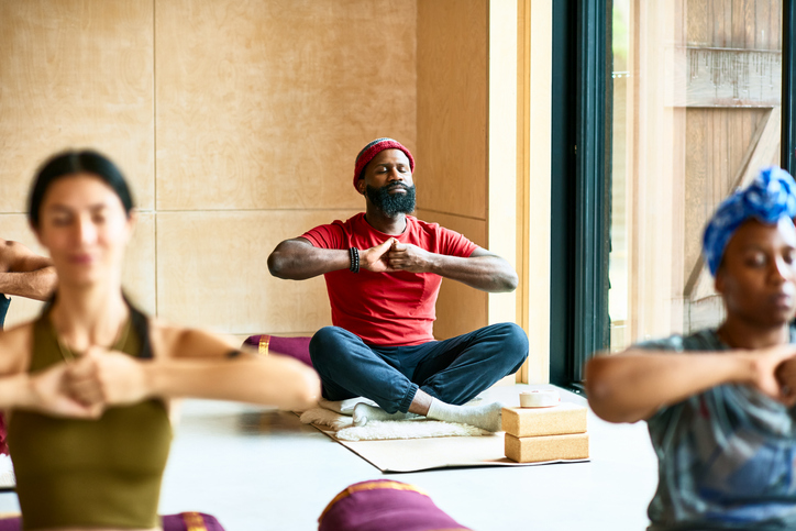 Man doing yoga