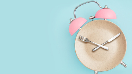 Clock with cutlery