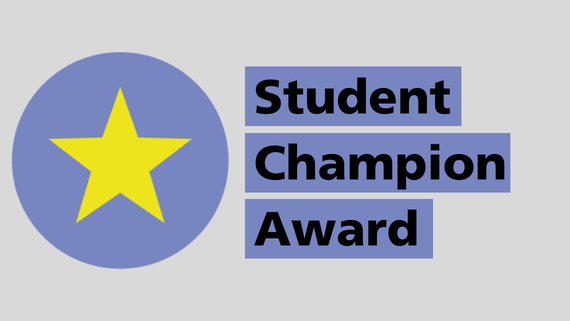 Student champion award graphic