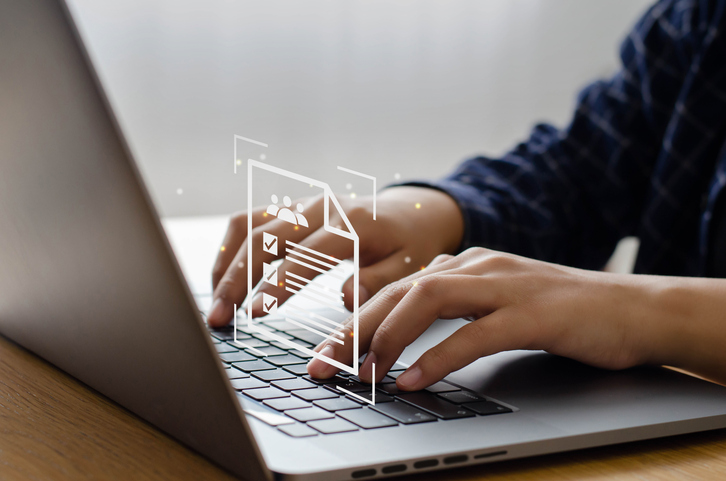 Using computer inputting data