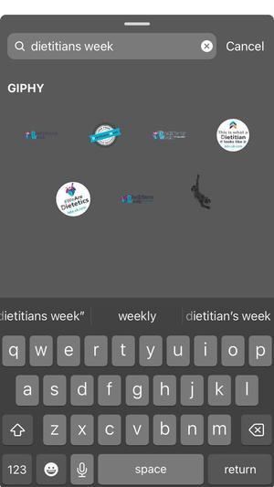 Dietitians Week insta stickers