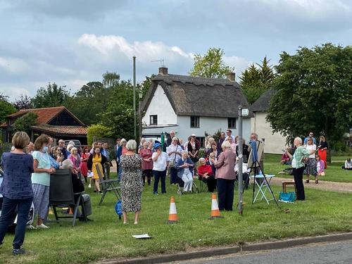 A public ceremony was held for Elsie Widdowson's blue plaque unveiling