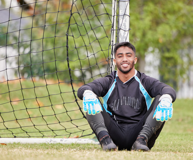 Man playing football