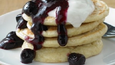 Mini Pancakes with Blueberry Sauce.jpg