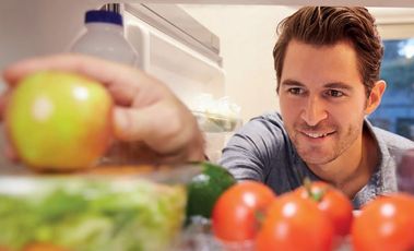 mindful eating man fridge fruit.JPG